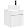 vidaXL Meuble de lavabo mural Blanc 49 x 44,5 x 65,5 cm