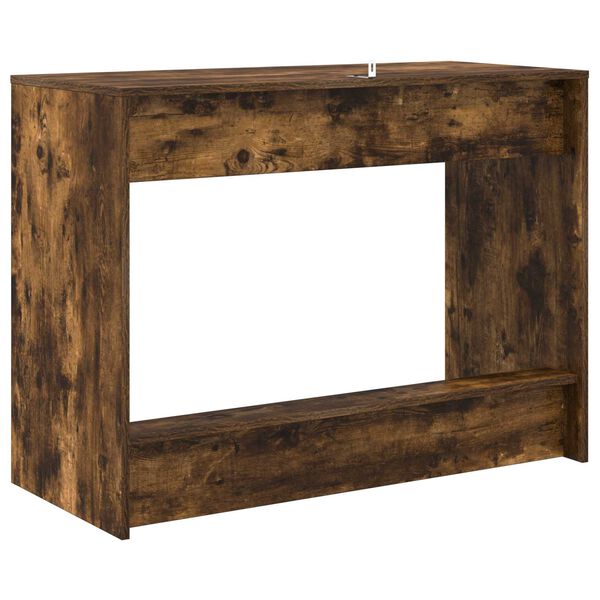 vidaXL Bureau de lit Ch&ecirc;ne fum&eacute; 100 x 45 x 75 cm Bois d'ing&eacute;nierie
