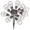 HI Guirlande lumineuse &agrave; LED solaire de jardin 10 ampoules 5,5 cm