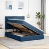 vidaXL Lit avec rangement et matelas Bleu 140 x 200 cm Polyester