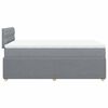vidaXL Sommier &agrave; lattes de lit avec matelas Gris clair 120x200cm Tissu