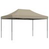 vidaXL Tente de réception pliable escamotable taupe 440x292x315 cm