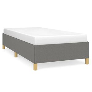 vidaXL Cadre de lit sans matelas gris fonc&eacute; 100x200 cm tissu