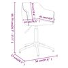 vidaXL Chaises &agrave; manger pivotantes lot de 2 violet tissu