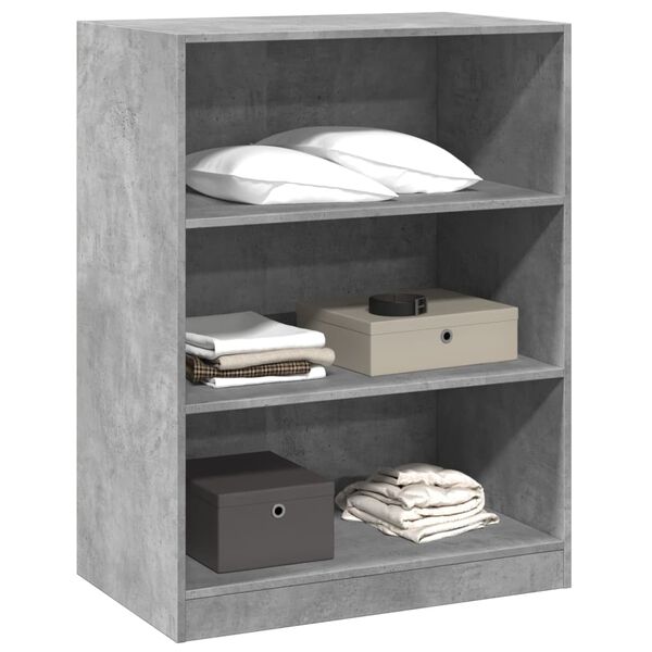 vidaXL Garde-robe gris b&eacute;ton 77x48x102 cm bois d'ing&eacute;nierie