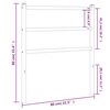 vidaXL T&ecirc;te de lit m&eacute;tal noir 75 cm