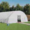 vidaXL Serre avec cadre en acier blanc 96 m&sup2; 16x6x2,85 m