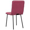 vidaXL Chaises &agrave; manger lot de 4 Rouge bordeaux Velours
