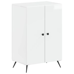 vidaXL Cabinet &agrave; chaussures BREDA 59,5 x 39,5 x 90 cm Blanc brillant