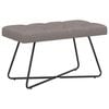 vidaXL Banc avec capitonnage bouton Taupe 80 x 40 x 46 cm Tissu