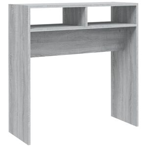 vidaXL Table console Sonoma gris 78x30x80 cm Bois d'ing&eacute;nierie