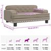 vidaXL Lit pour chien cappuccino 70x45x30 cm similicuir