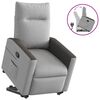 vidaXL Fauteuil inclinable gris nuage tissu