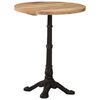 vidaXL Table de bistro &Oslash;60x76 cm Bois de manguier brut