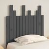 vidaXL T&ecirc;te de lit murale Gris 82,5x3x80 cm Bois massif de pin