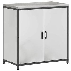 vidaXL Rangement de cuisine avec &eacute;tag&egrave;re Argent 60 x 50 x 92 cm Acier