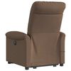 vidaXL Fauteuil inclinable de massage &eacute;lectrique Marron Tissu