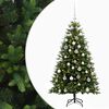 vidaXL Arbre de No&euml;l Artificiel avec Boule 120 cm 150 LED Blanc chaud