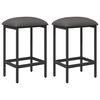vidaXL Tabouret de bar 2 pc Gris clair 40 x 32 x 64 cm