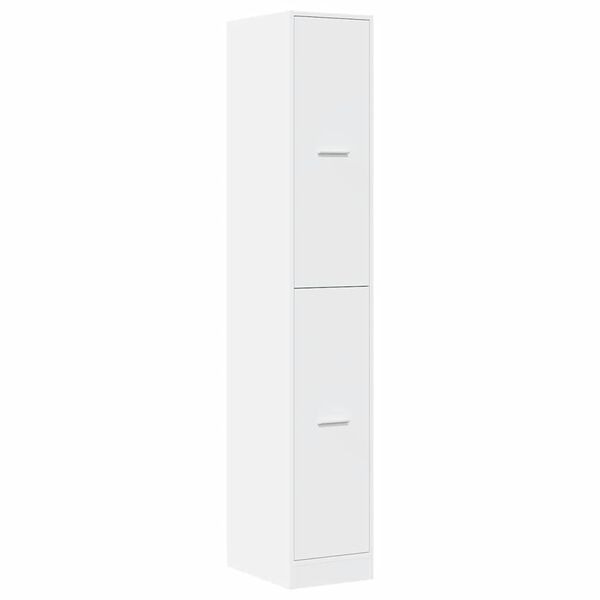 vidaXL Armoire d'apothicaire blanche 30 x 41 x 174,5 cm Bois d'ing&eacute;nierie
