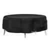 vidaXL Housse pour salon &icirc;lot 8 &oelig;illets &Oslash;188x50 cm rond