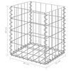 vidaXL Paniers de gabion 2 pcs Acier galvanis&eacute; 30x30x40 cm