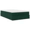 vidaXL Lit ottoman avec matelas vert fonc&eacute; 120x190 cm velours