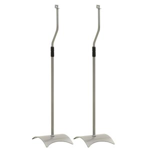 vidaXL Supports de haut-parleur universel Argent&eacute; 2 pcs