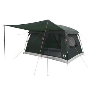 vidaXL Tente familiale 6 personne Vert arm&eacute;e Polyester