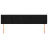 vidaXL T&ecirc;tes de lit 2 pcs Noir 100x5x78/88 cm Velours