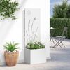 vidaXL &Eacute;cran de confidentialit&eacute; de jardin Fretwork Blanc 50 x 140 cm