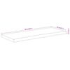 vidaXL Dessus de table 100x40x2,5 cm rectangulaire bois massif acacia