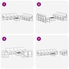 vidaXL Ensemble de canap&eacute;s d'ext&eacute;rieur 9 pcs Naturel et Noir