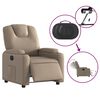 vidaXL Fauteuil inclinable électrique Cappuccino Similicuir