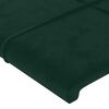 vidaXL Cadre de lit sans matelas vert fonc&eacute; 140x200 cm velours