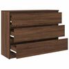 vidaXL Buffet ch&ecirc;ne marron 100x35x76 cm bois d'ing&eacute;nierie