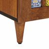 vidaXL Buffet avec porte Noyer 90 x 33,5 x 75 cm Bois de mangue massif