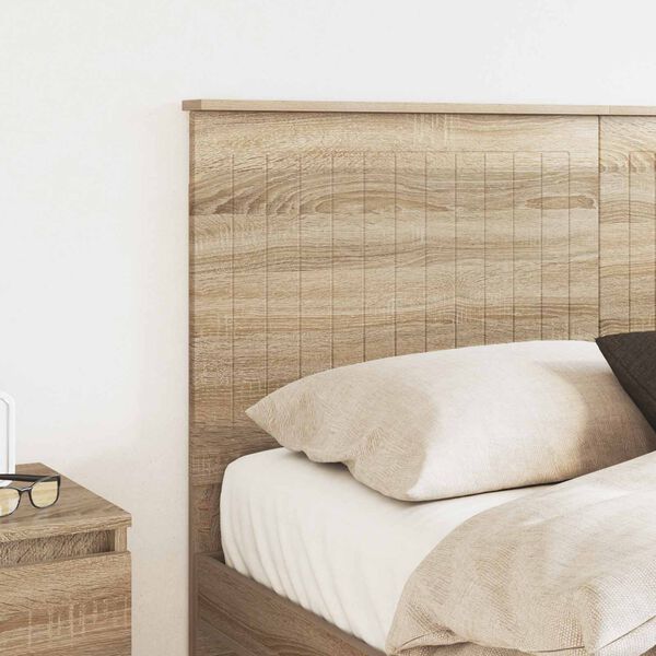 vidaXL T&ecirc;te de lit Ch&ecirc;ne Sonoma 140 cm Bois d'ing&eacute;nierie