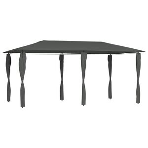 vidaXL Belv&eacute;d&egrave;re avec rev&ecirc;tement de poteaux 2,98x5,3x2,59 m 160 g/m&sup2;