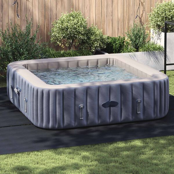 vidaXL Tapis de piscine Noir 396 x 396 x 0,1 cm Tissu non tiss&eacute;
