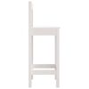 vidaXL Chaises de bar lot de 2 blanc 40x41,5x112 cm bois de pin solide