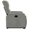 vidaXL Fauteuil inclinable gris clair tissu microfibre