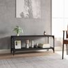 vidaXL Meuble TV Noir 100x33x41 cm Bois d'ing&eacute;nierie et acier