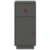vidaXL Buffet Gris 34x40x75 cm Bois massif de pin