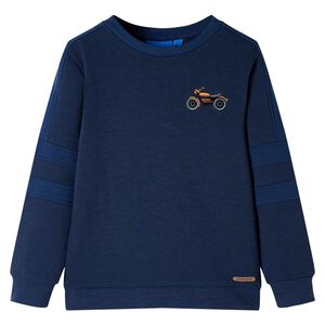 vidaXL Sweatshirt pour enfants m&eacute;lange bleu marine 92