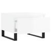 vidaXL Tables basses 2 pcs blanc brillant 50x46x35cm bois d'ingénierie