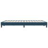 vidaXL Cadre de lit sans matelas bleu fonc&eacute; 160x220 cm velours