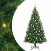 vidaXL Sapin de No&euml;l artificiel Vert 180 cm PVC, Acier et Plastique