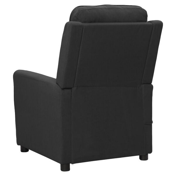 vidaXL Fauteuil de massage Gris fonc&eacute; Tissu