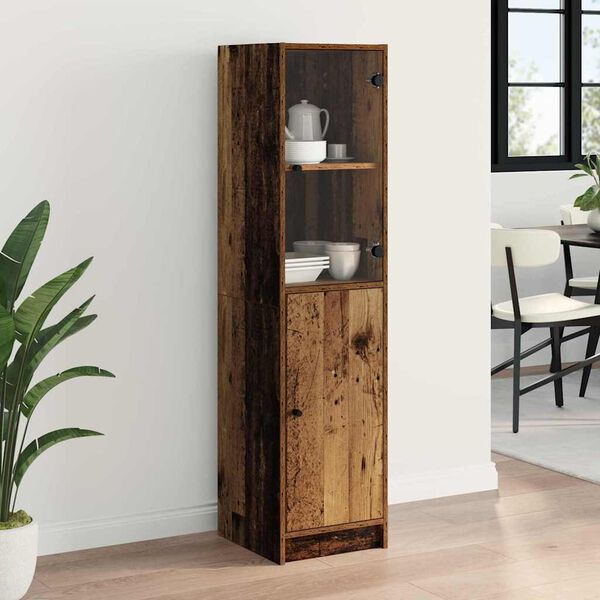 vidaXL Haut Armoire Bois Ancien 35 x 37 x 142 cm Bois d'ing&eacute;nierie